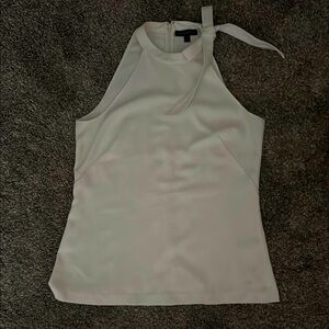 Banana Republic Ivory Tie-Neck Tank Top